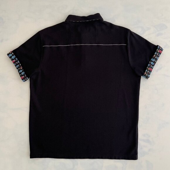 Tommy Bahama Cocktail Time Five o'Clock IslandZone Polo Black Size M - Picture 2 of 7